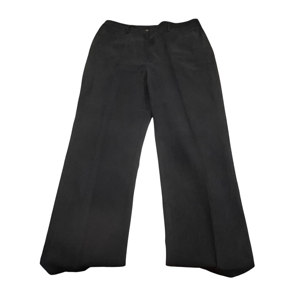 Chicos Womens Size 3 Black Straight Leg‎ Dress Pants Career Office Classic
